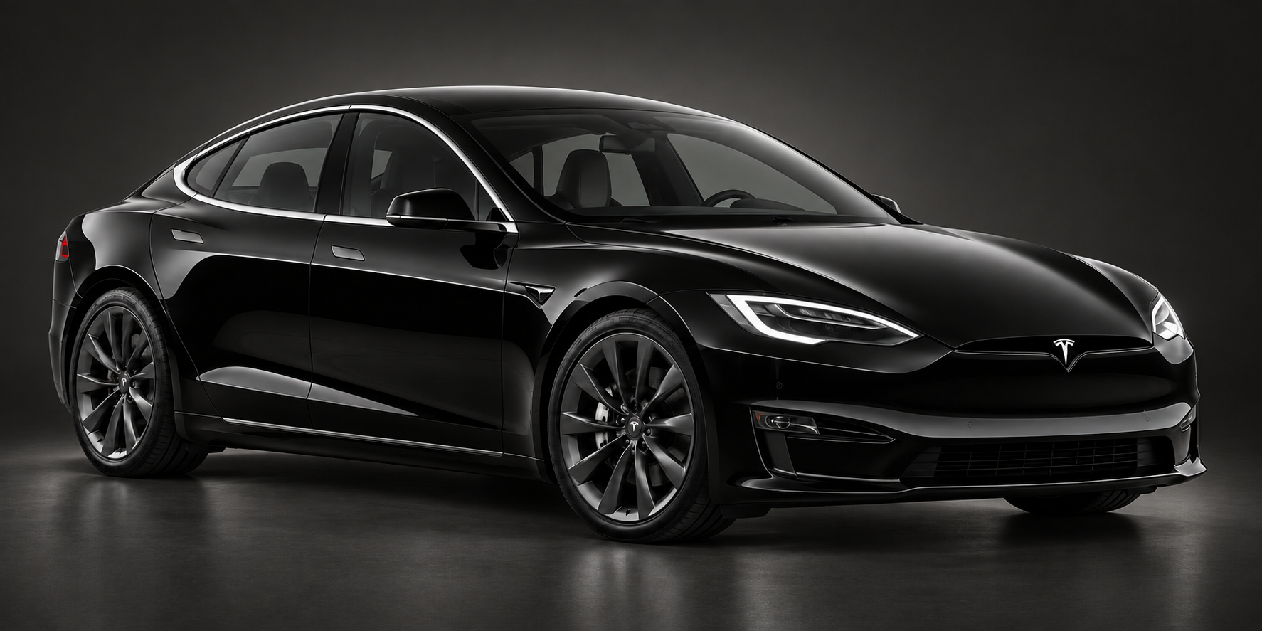 Black Tesla Model S, illustrative fleet image